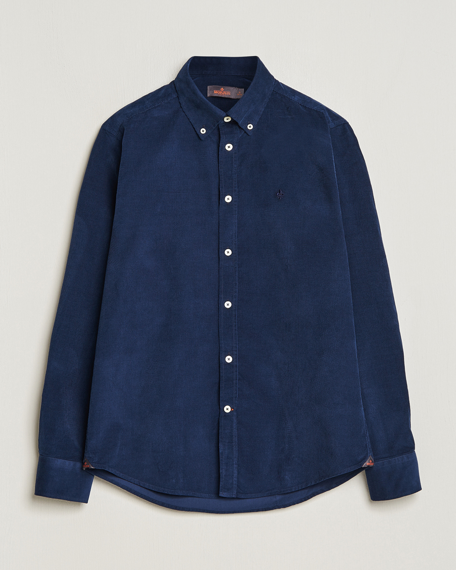 Homme | Chemises | Morris | Douglas Corduroy Shirt Blue