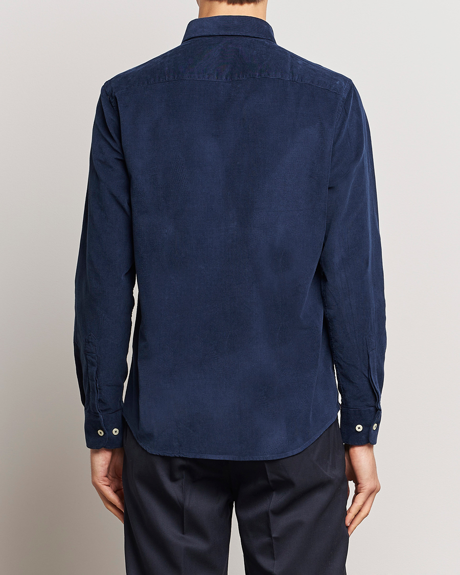Homme | Chemises | Morris | Douglas Corduroy Shirt Blue