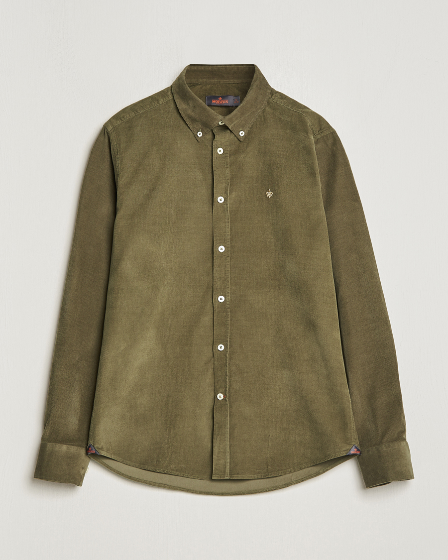 Homme | Chemises | Morris | Douglas Corduroy Shirt Olive