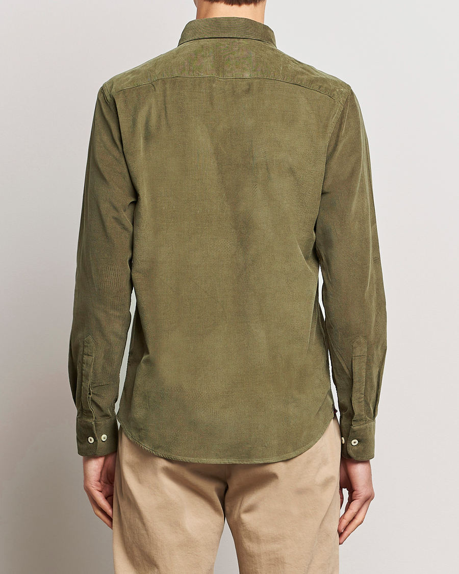 Homme | Chemises | Morris | Douglas Corduroy Shirt Olive