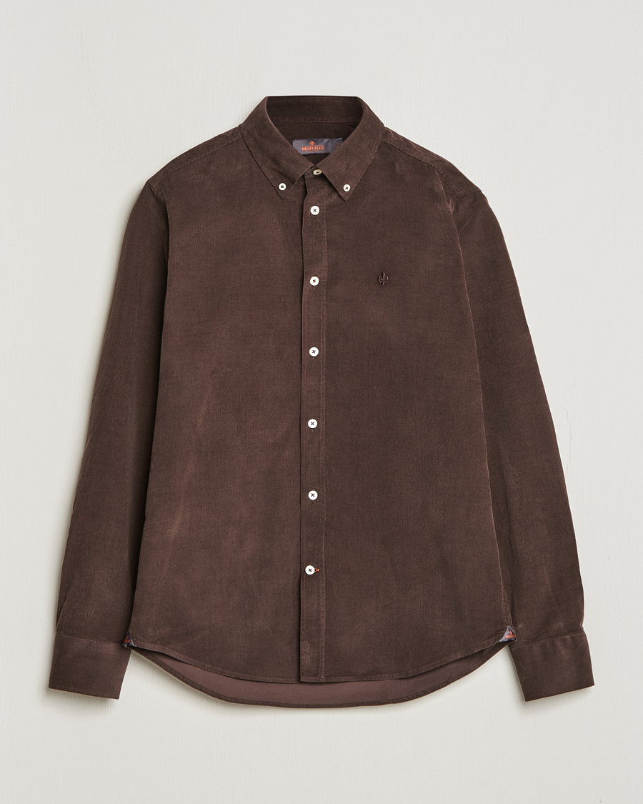 Homme | Chemises | Morris | Douglas Corduroy Shirt Brown