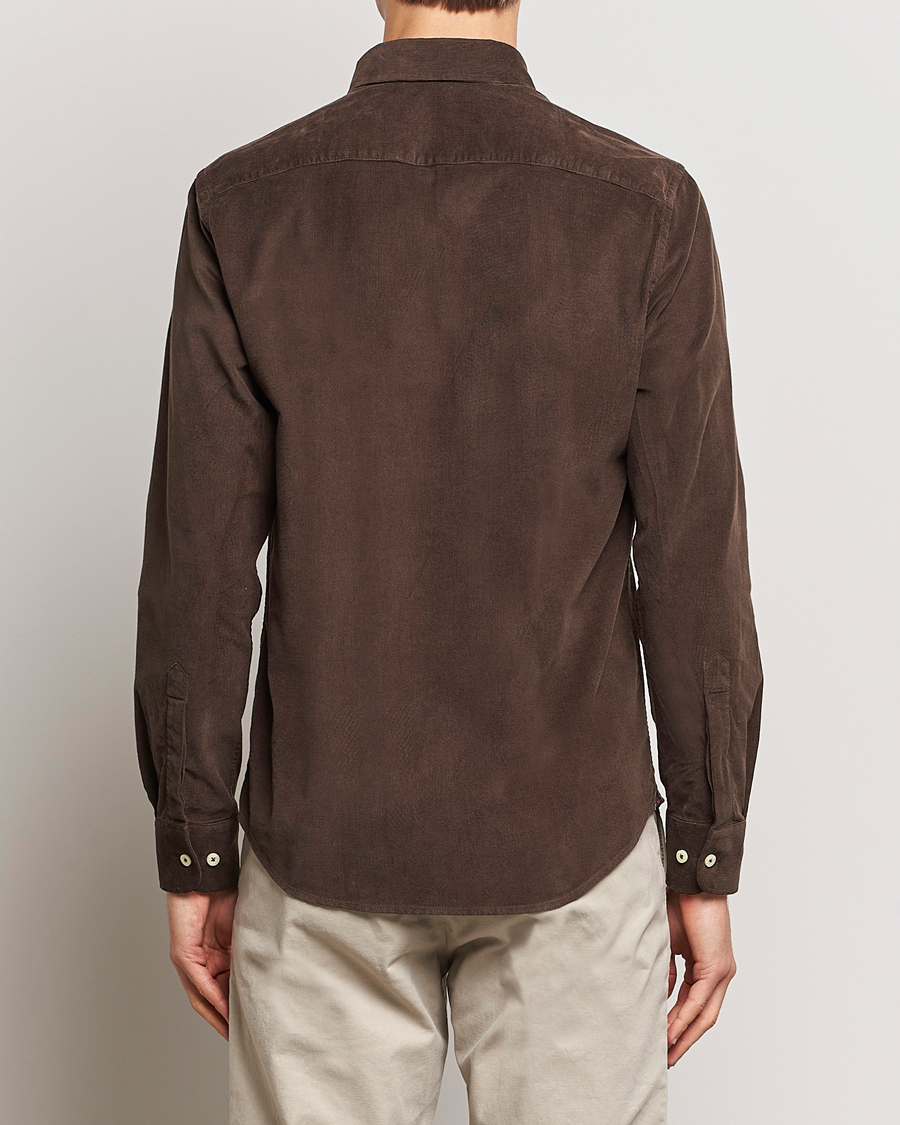 Homme | Chemises | Morris | Douglas Corduroy Shirt Brown