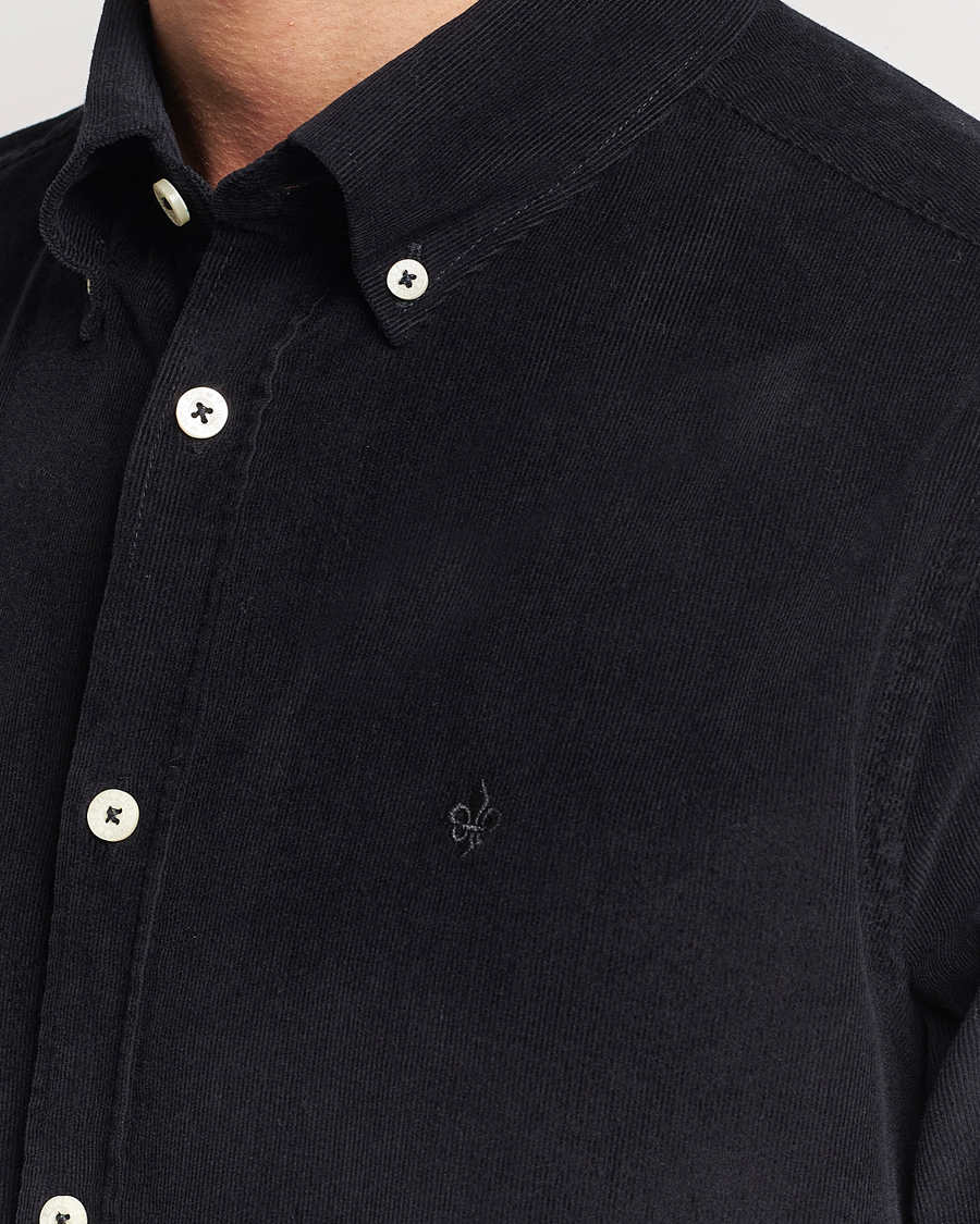 Homme | Chemises | Morris | Douglas Corduroy Shirt Black