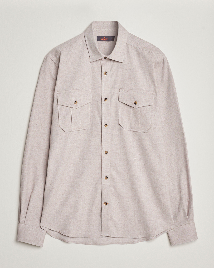Homme | Chemises | Morris | Weights Flanell Shirt Khaki