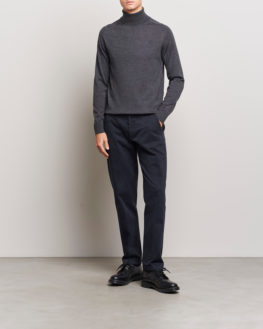 Homme | Pulls Et Tricots | Morris | Merino Rollneck Grey Melange
