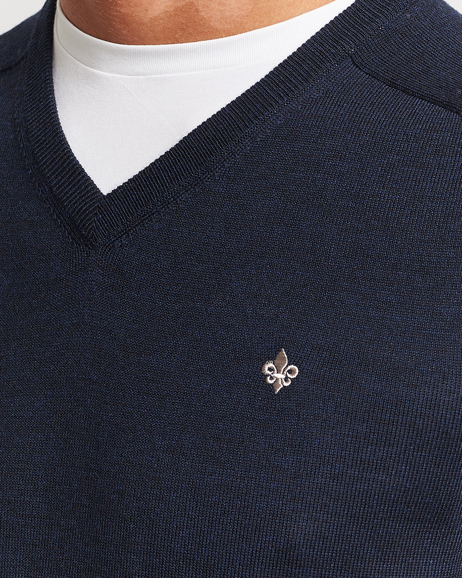 Homme | Pulls Et Tricots | Morris | Merino V-neck Navy