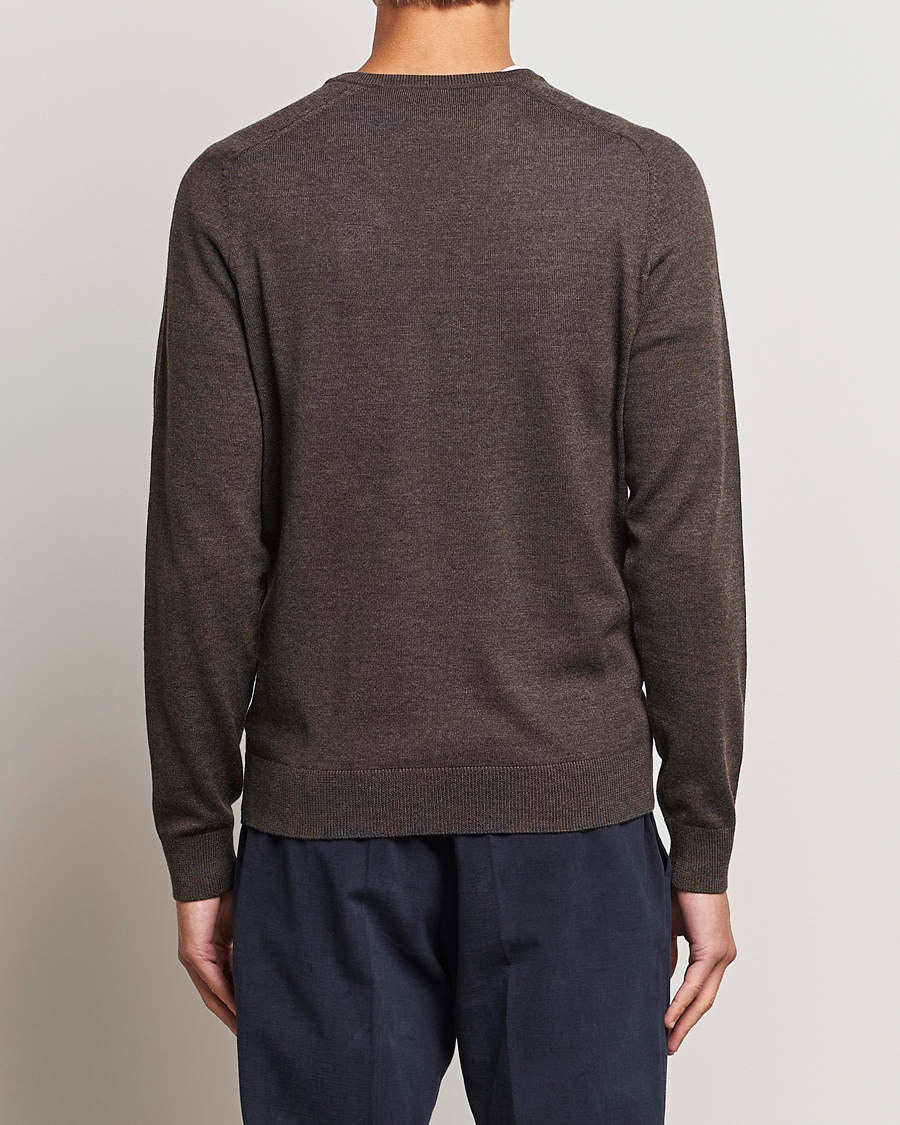 Homme | Pulls Et Tricots | Morris | Merino V-neck Brown