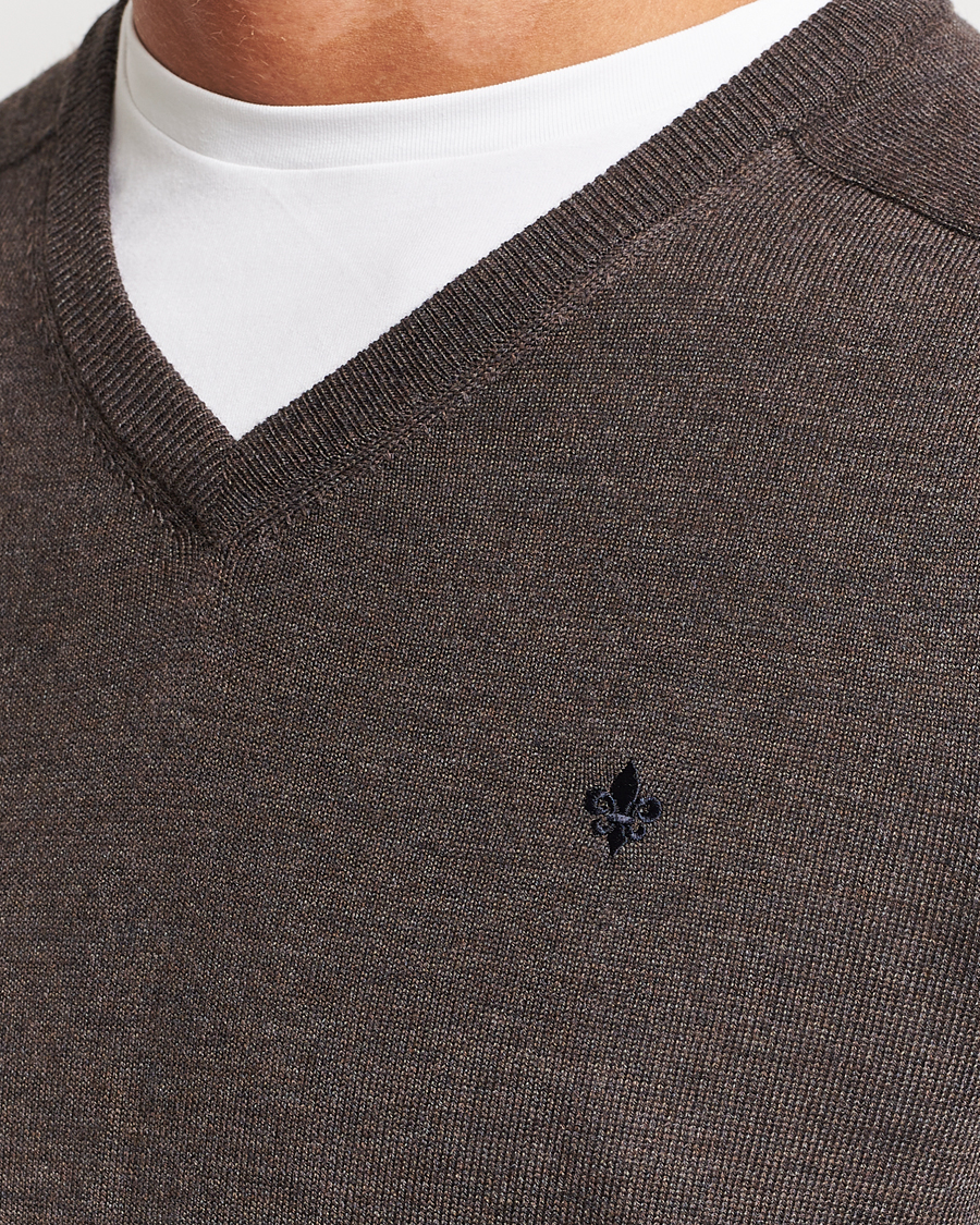 Homme | Pulls Et Tricots | Morris | Merino V-neck Brown