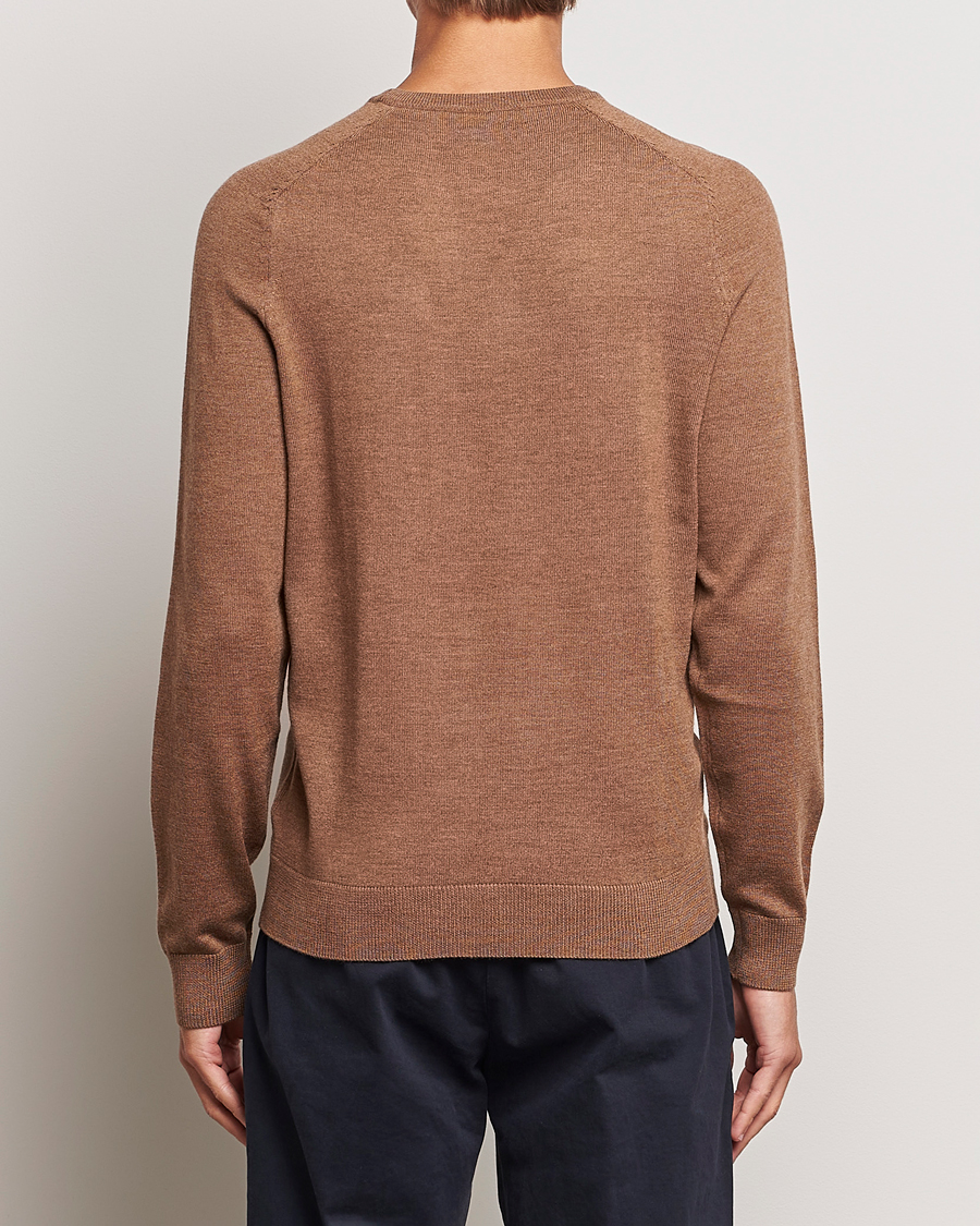 Homme | Pulls Et Tricots | Morris | Merino Crew Neck Pullover Camel