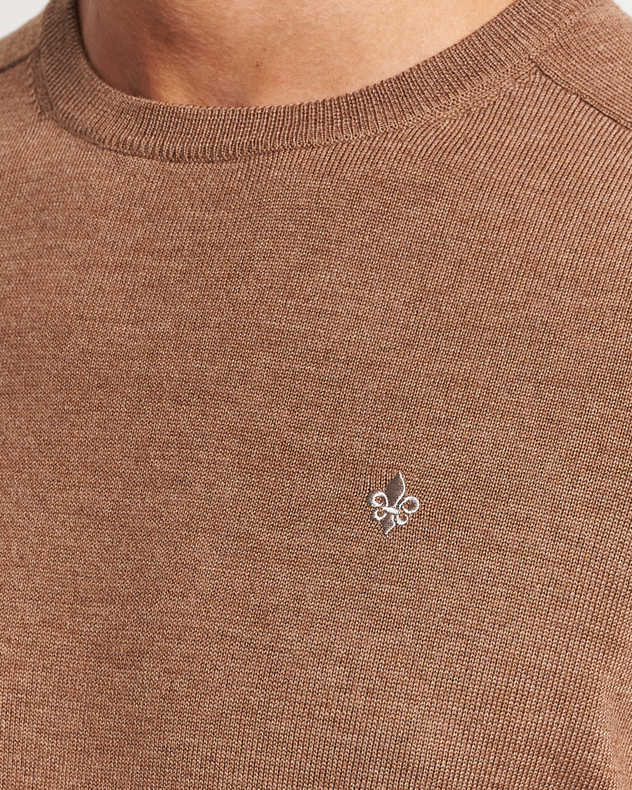 Homme | Pulls Et Tricots | Morris | Merino Crew Neck Pullover Camel