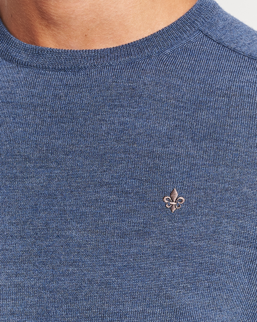 Homme | Pulls Et Tricots | Morris | Merino Crew Neck Pullover Blue