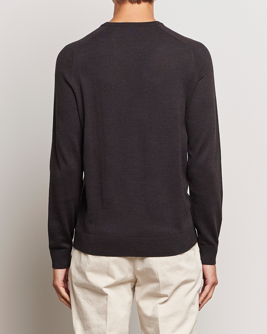 Homme | Pulls Et Tricots | Morris | Merino Crew Neck Pullover Brown
