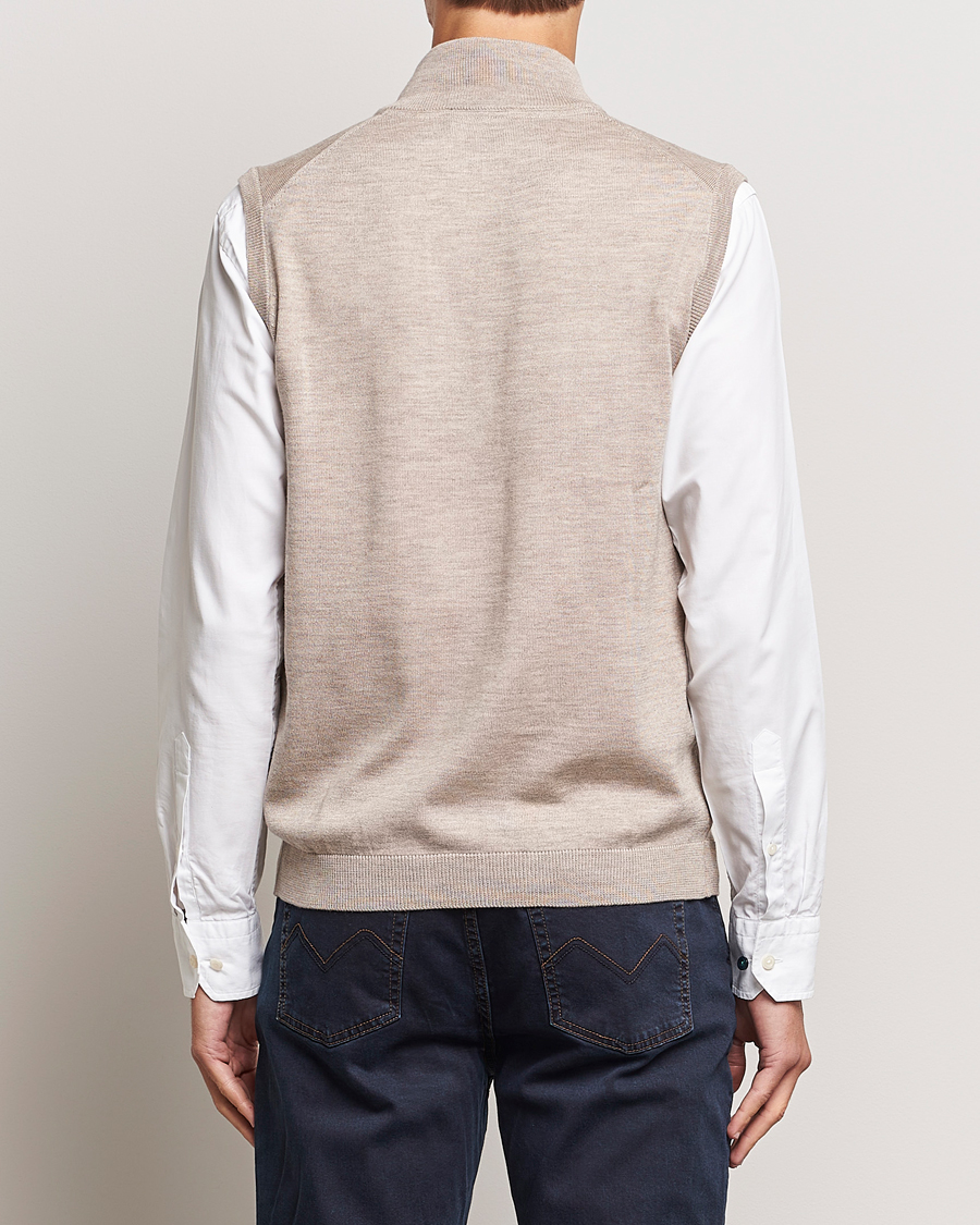 Homme | Pulls Et Tricots | Morris | Merino Zip Vest Khaki