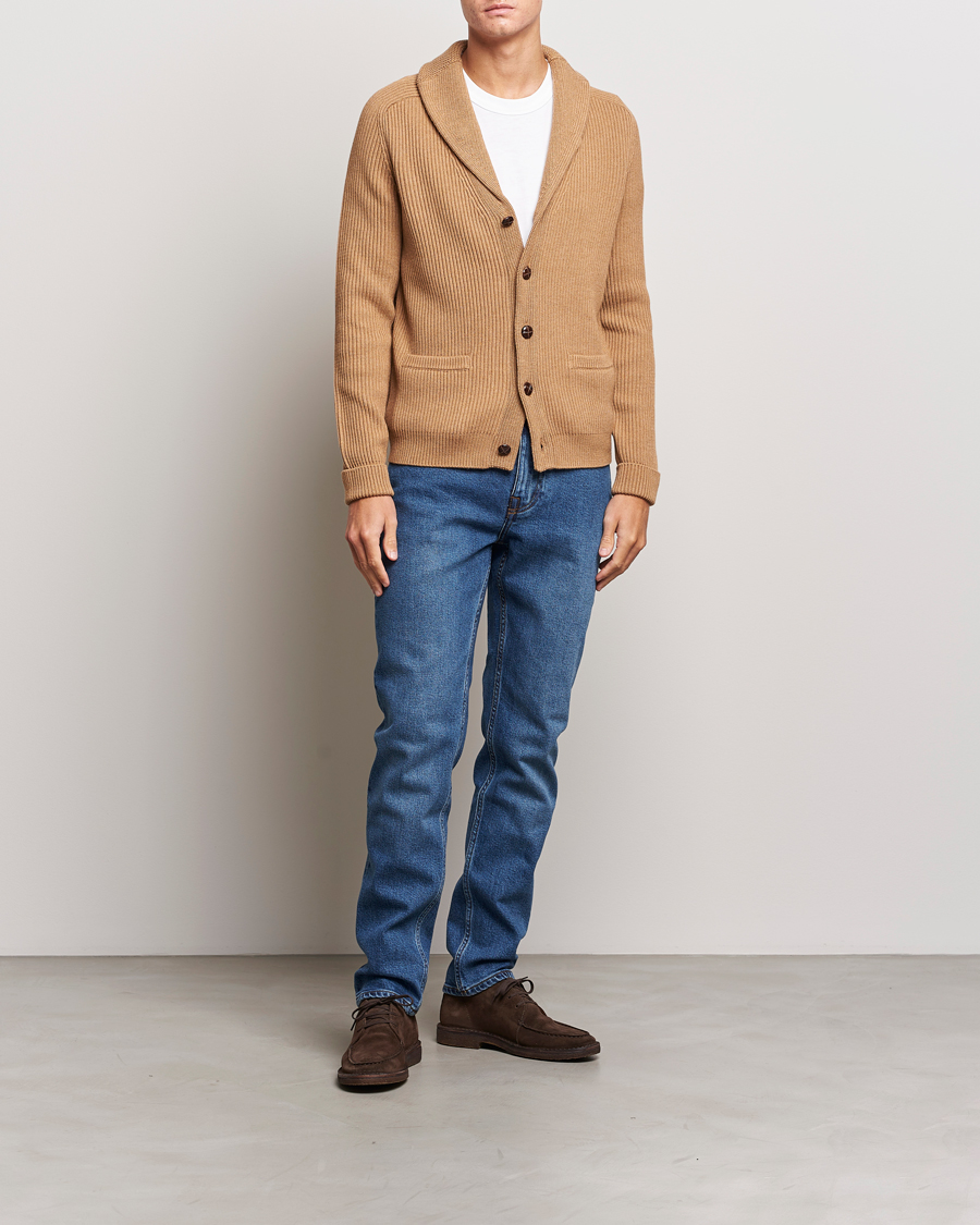 Homme | Pulls Et Tricots | Morris | Brayden Shawl Cardigan Camel