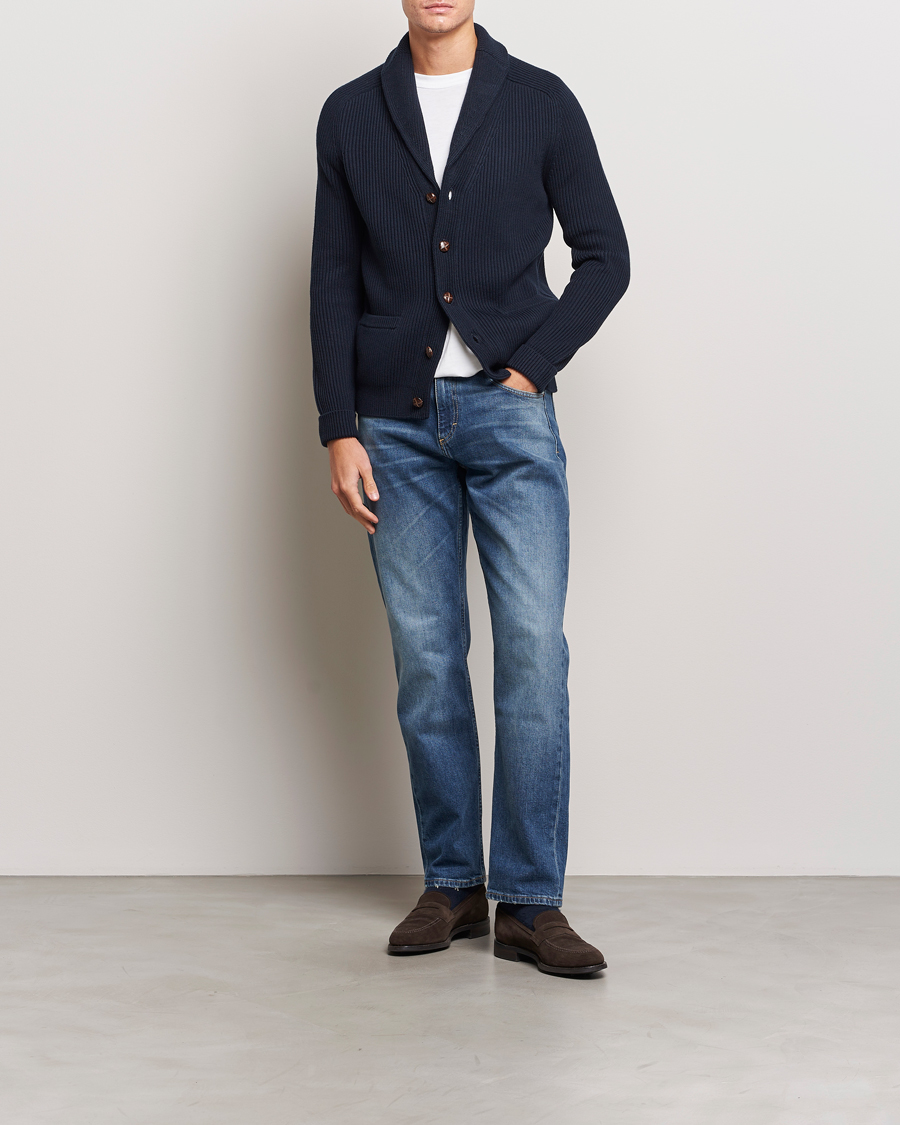 Homme | Pulls Et Tricots | Morris | Brayden Shawl Cardigan Navy