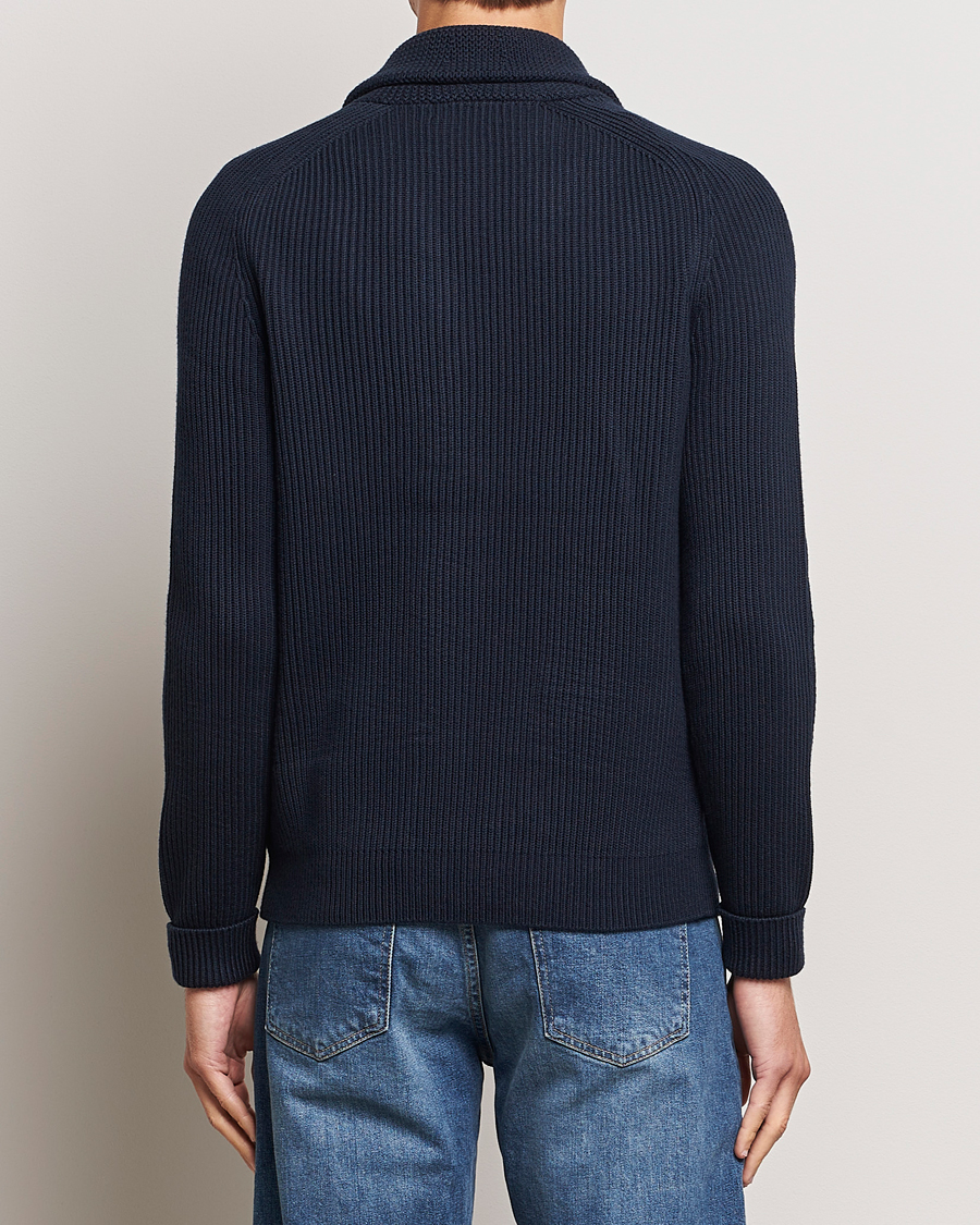 Homme | Pulls Et Tricots | Morris | Brayden Shawl Cardigan Navy