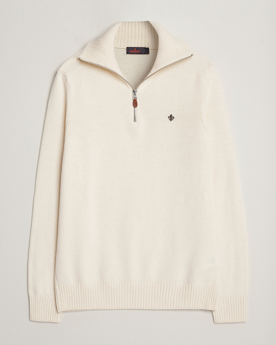 Homme | Pulls Et Tricots | Morris | Newton Half Zip Off White