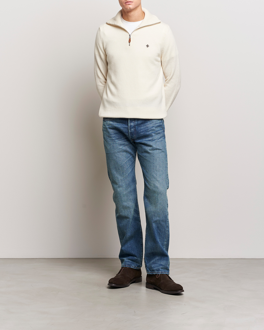 Homme | Pulls Et Tricots | Morris | Newton Half Zip Off White