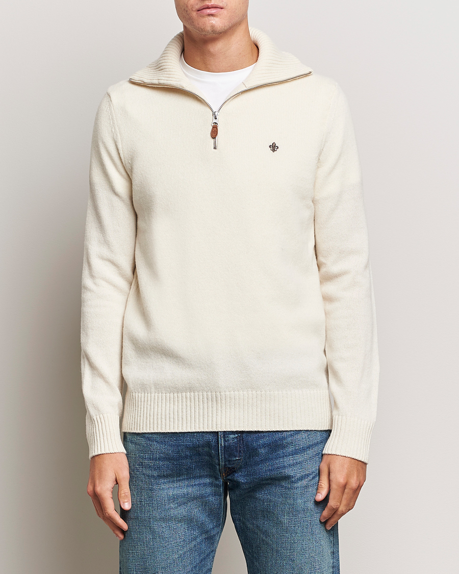 Homme | Pulls Et Tricots | Morris | Newton Half Zip Off White