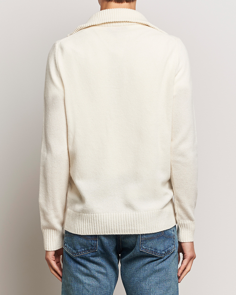 Homme | Pulls Et Tricots | Morris | Newton Half Zip Off White