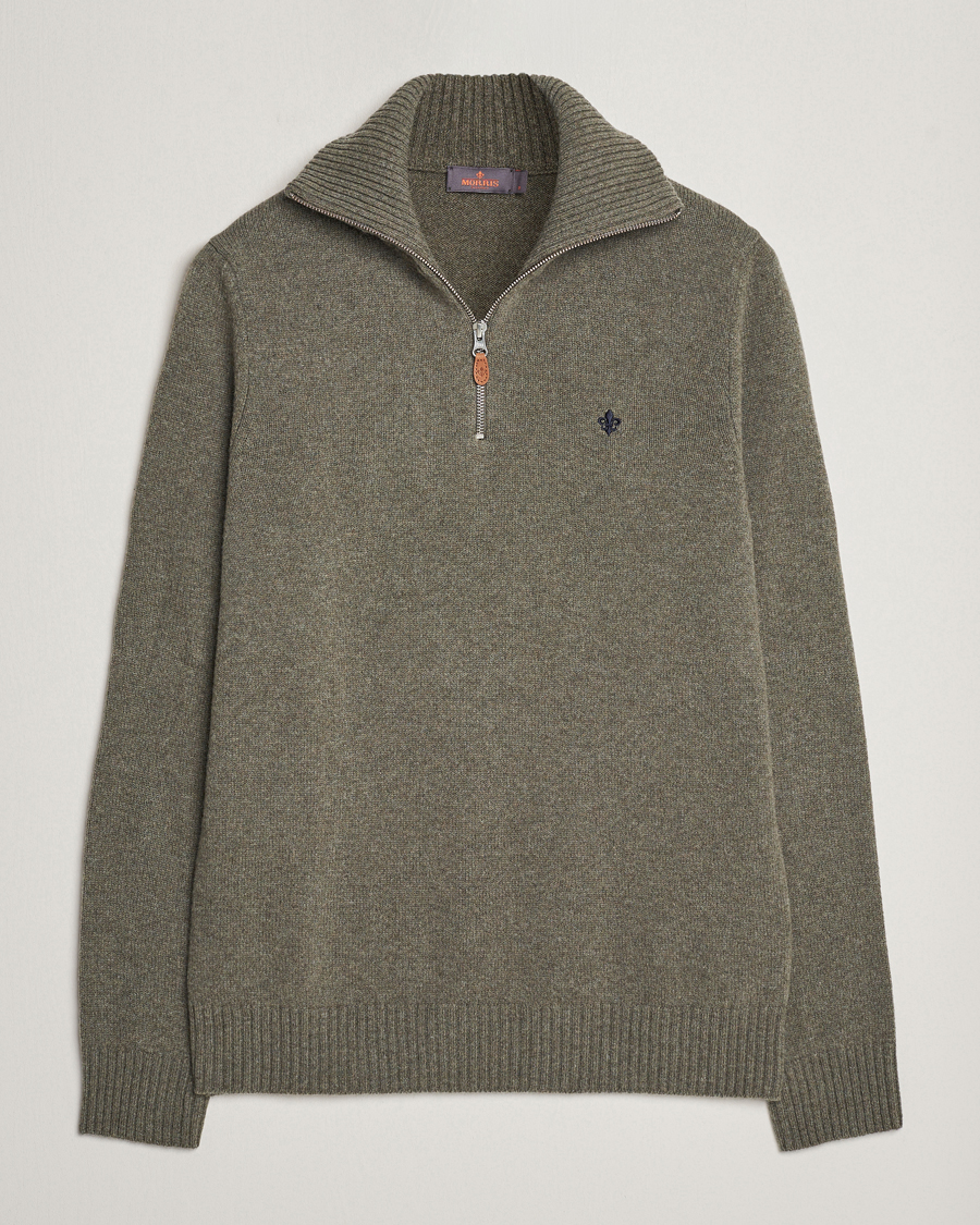 Homme | Pulls Et Tricots | Morris | Newton Half Zip Olive