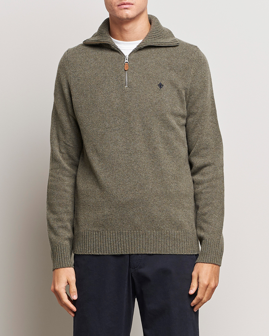 Homme | Pulls Et Tricots | Morris | Newton Half Zip Olive
