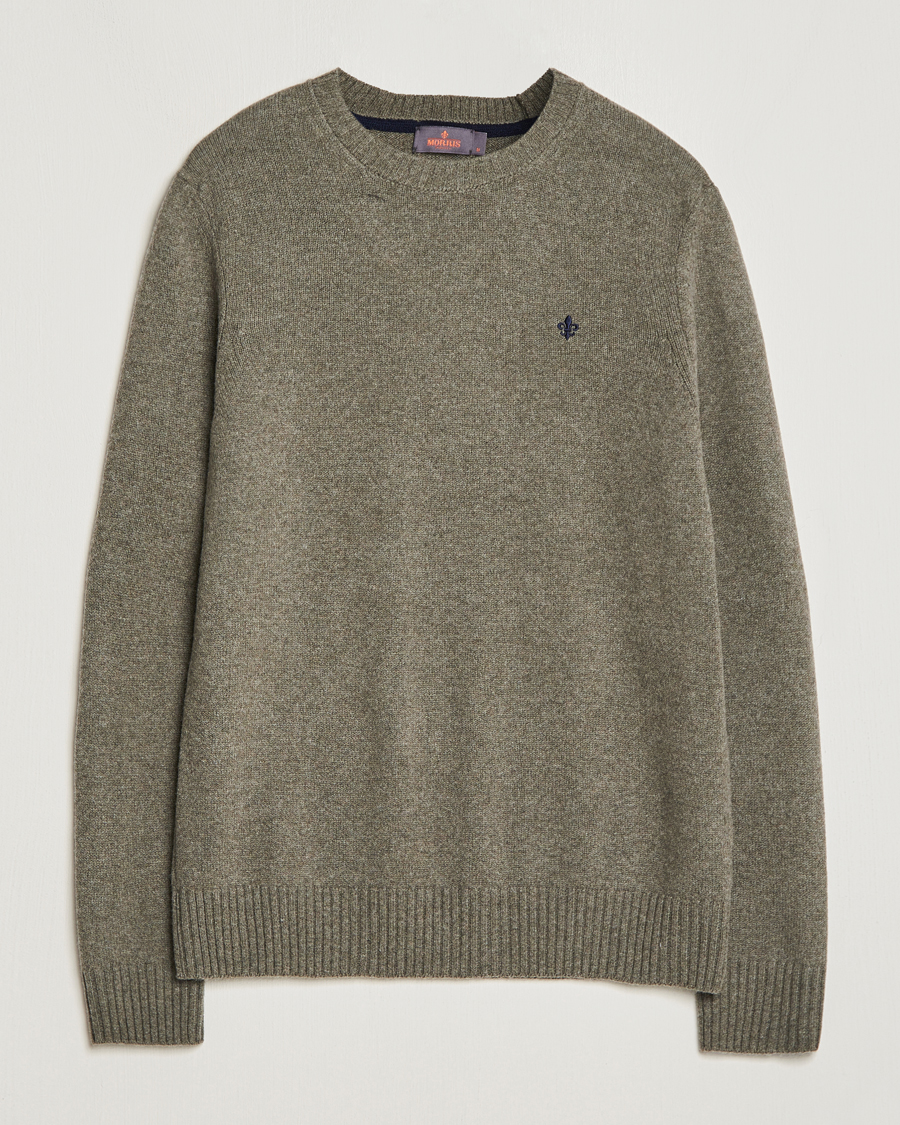 Homme | Pulls Et Tricots | Morris | Newton Crew Neck Olive