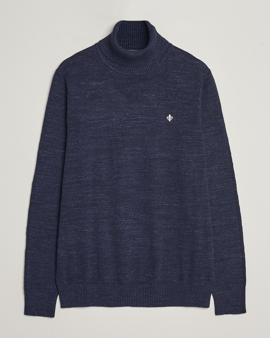 Homme | Pulls Et Tricots | Morris | Randal Heavy Cotton Rollneck Navy