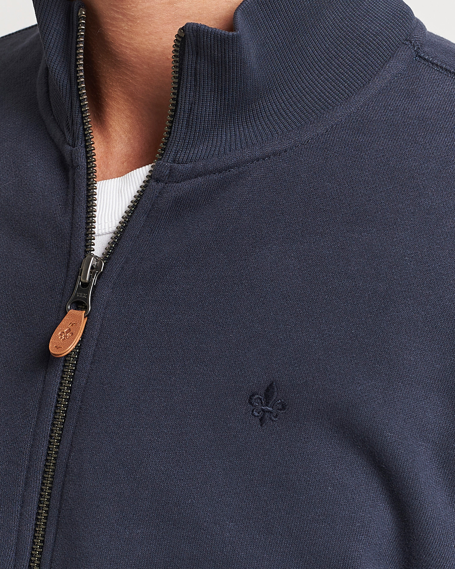 Homme | Pulls Et Tricots | Morris | Warren Sweat Zip Cardigan Old Blue