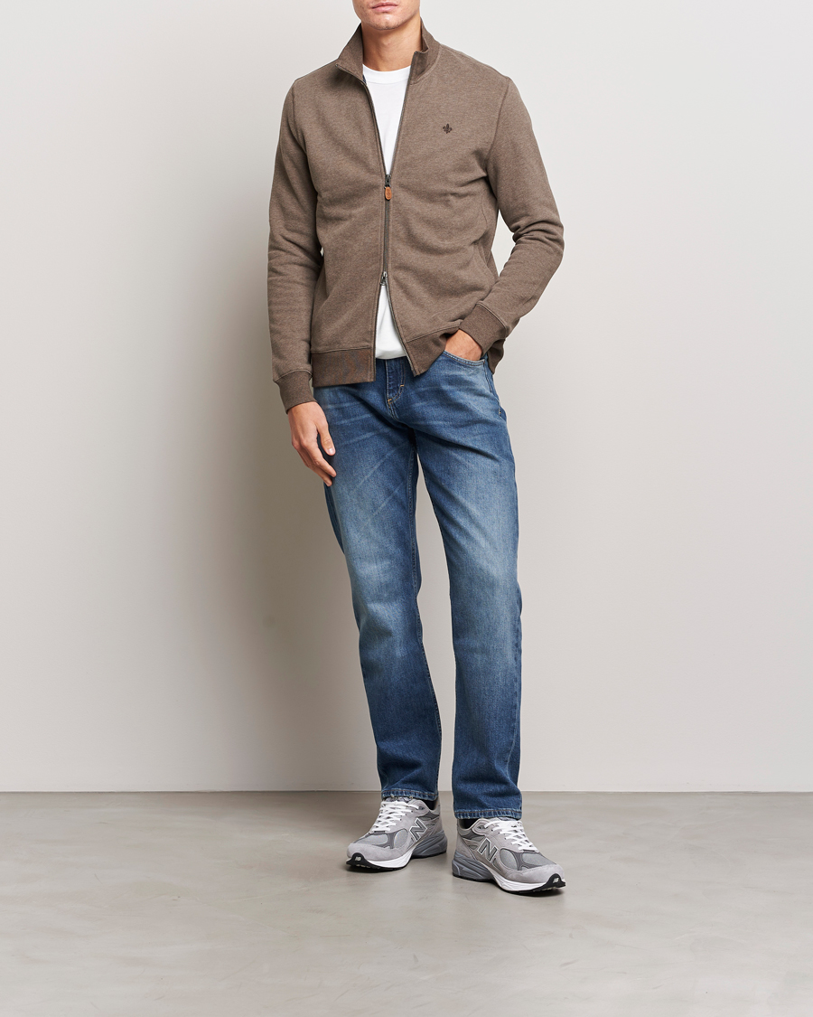 Homme | Pulls Et Tricots | Morris | Warren Sweat Zip Cardigan Brown