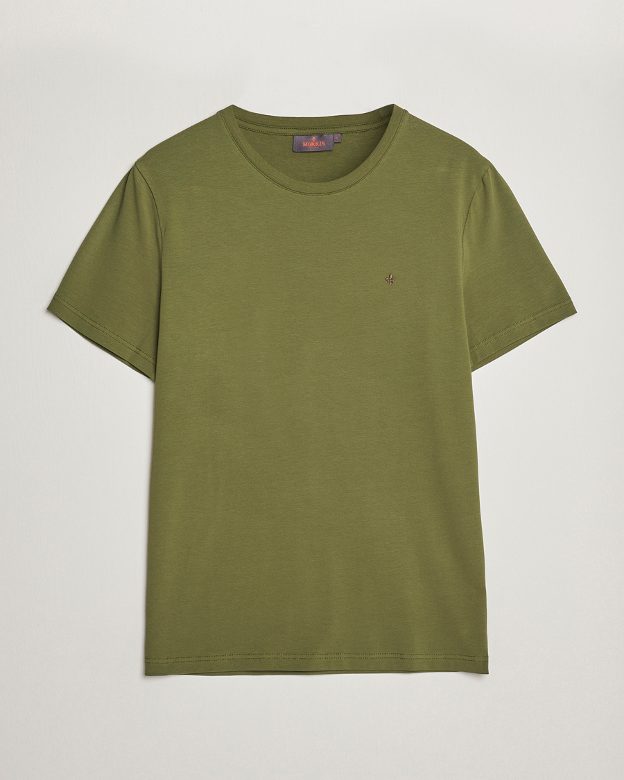 Homme | T-shirts | Morris | James Crew Neck T-shirt Olive