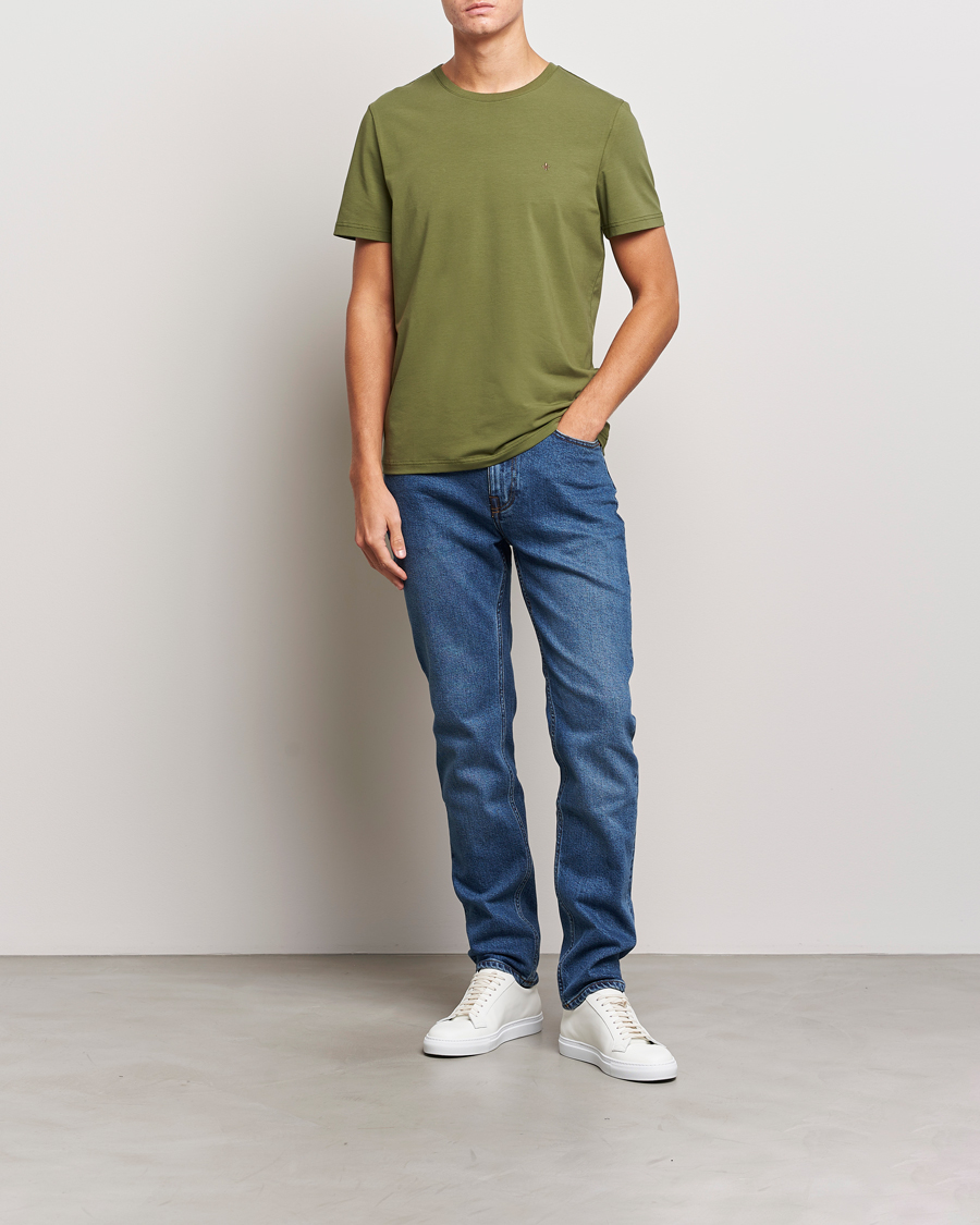Homme | T-shirts | Morris | James Crew Neck T-shirt Olive