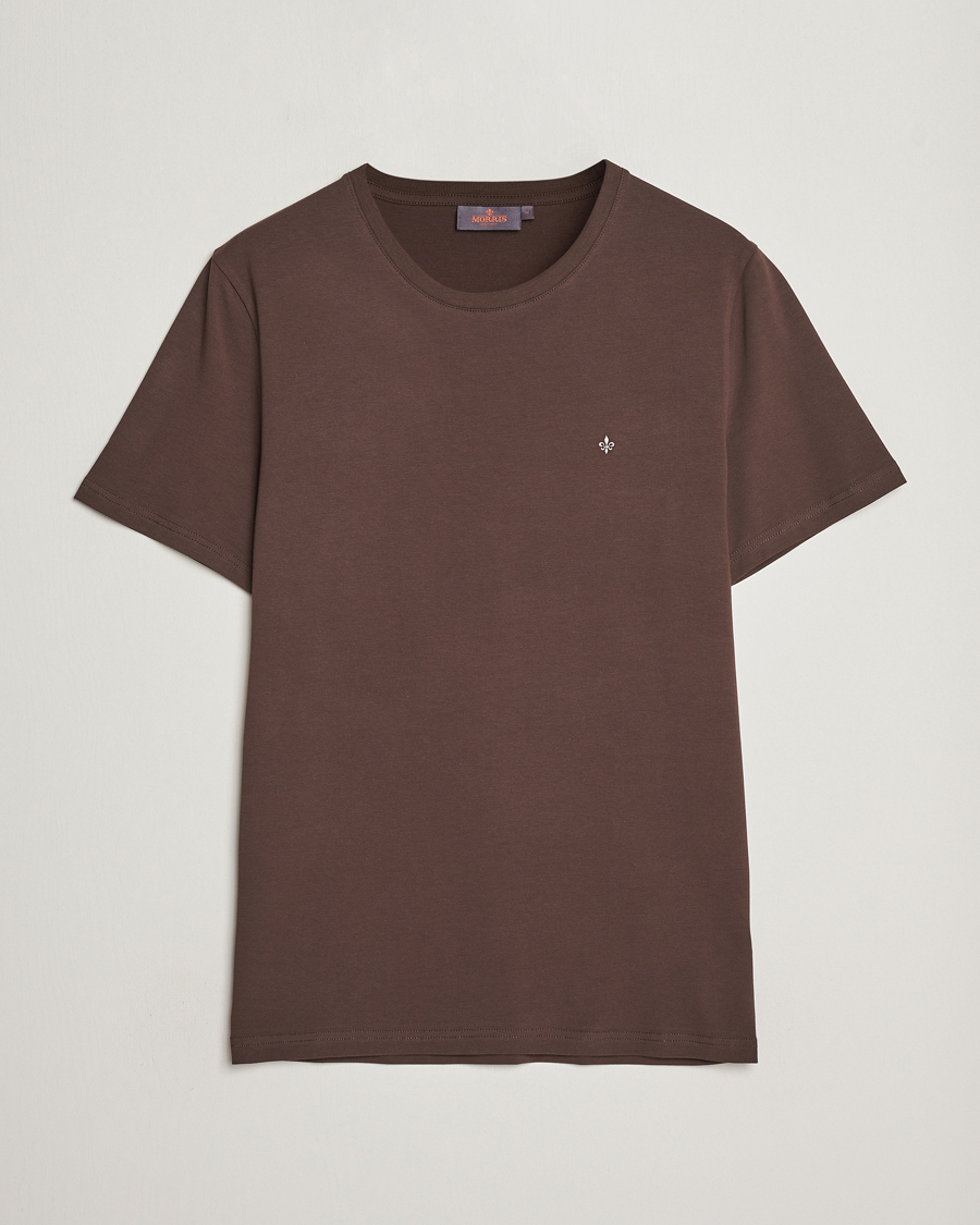 Homme | T-shirts | Morris | James Crew Neck T-shirt Brown