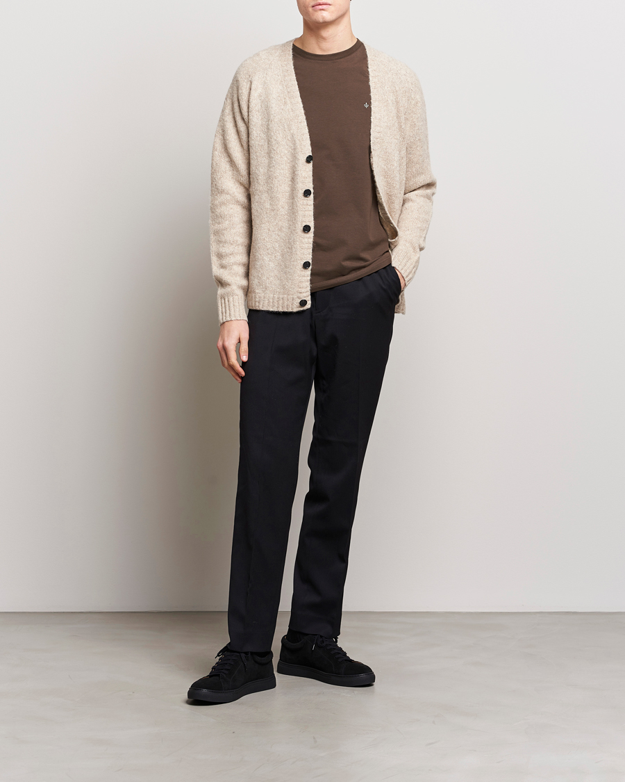 Homme | T-shirts | Morris | James Crew Neck T-shirt Brown