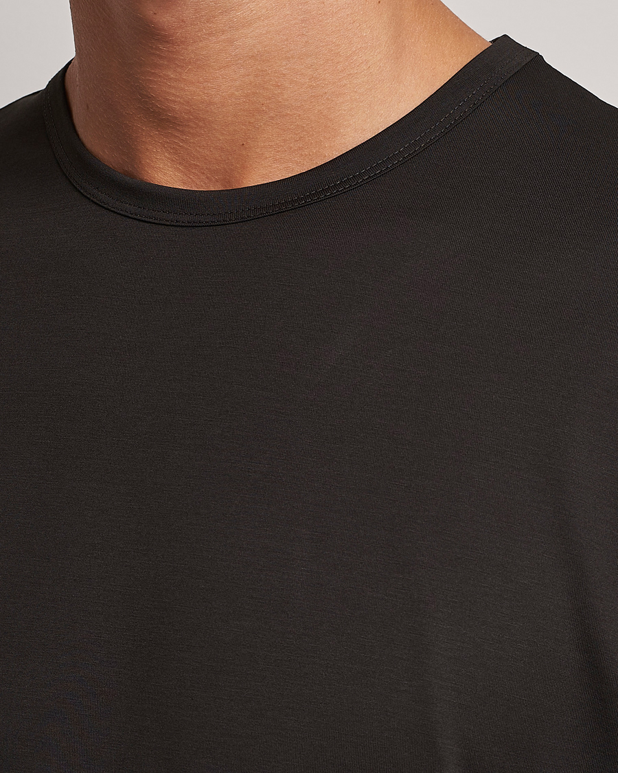 Homme | T-shirts | Sunspel | Crew Neck Cotton Tee Coffee