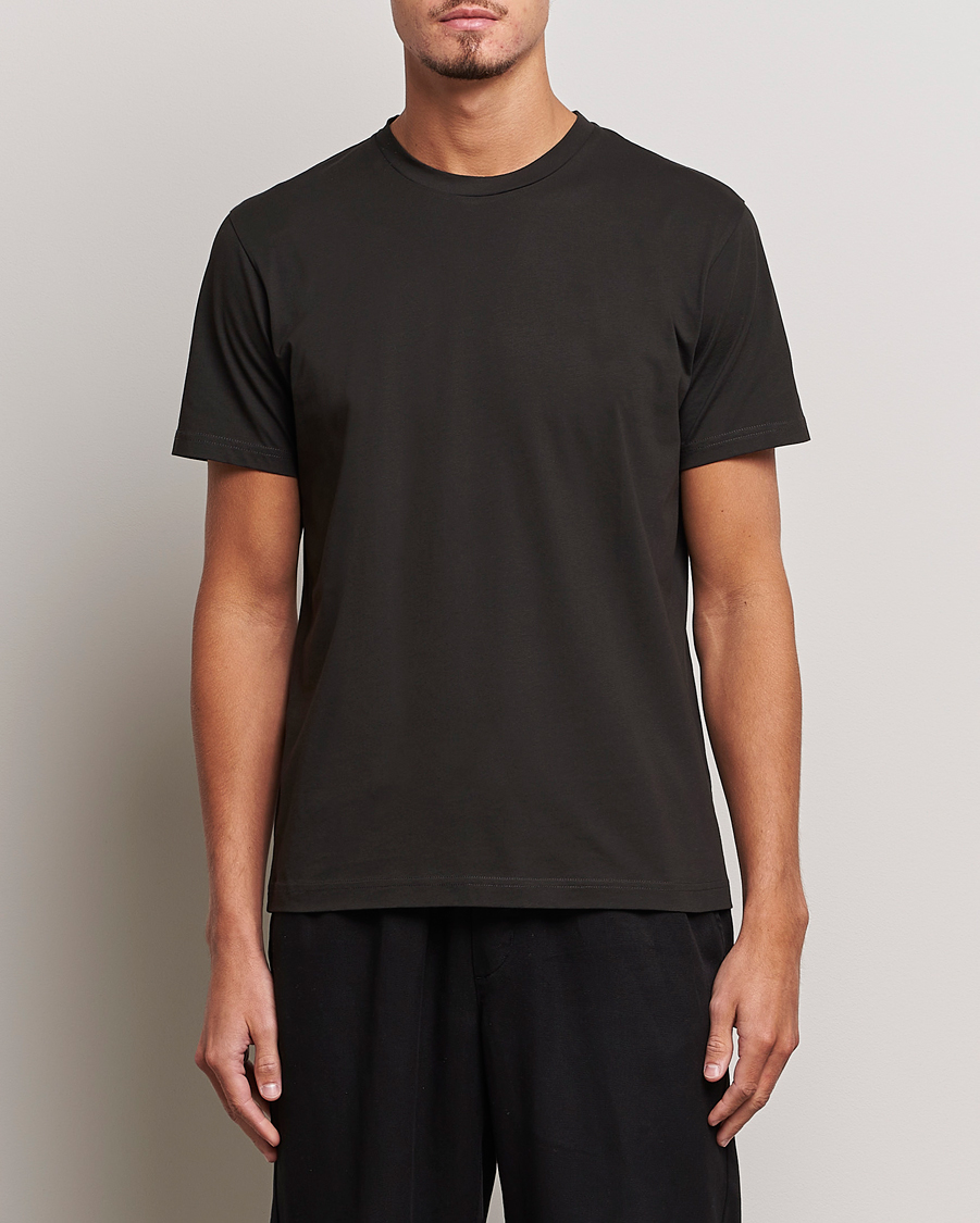 Homme | T-shirts | Sunspel | Riviera Midweight T-Shirt Coffee