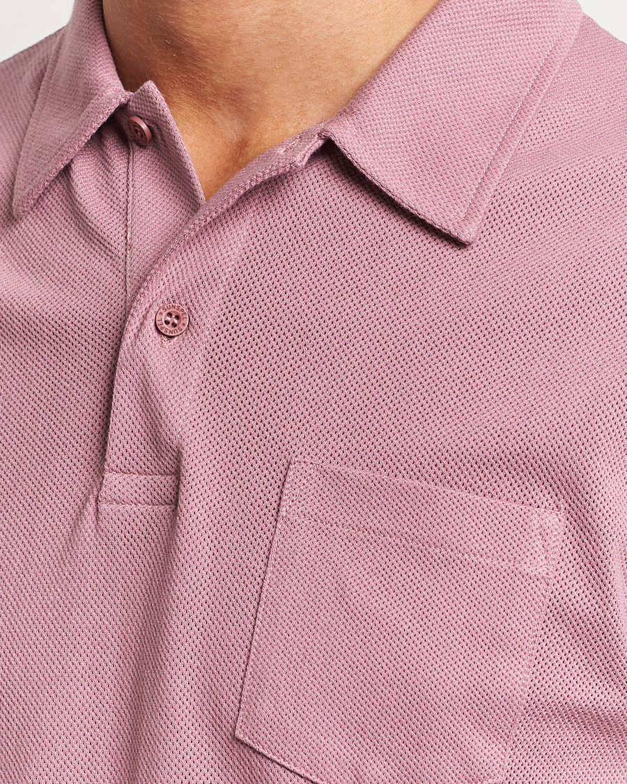 Homme | Polos | Sunspel | Riviera Polo Shirt Vintage Pink