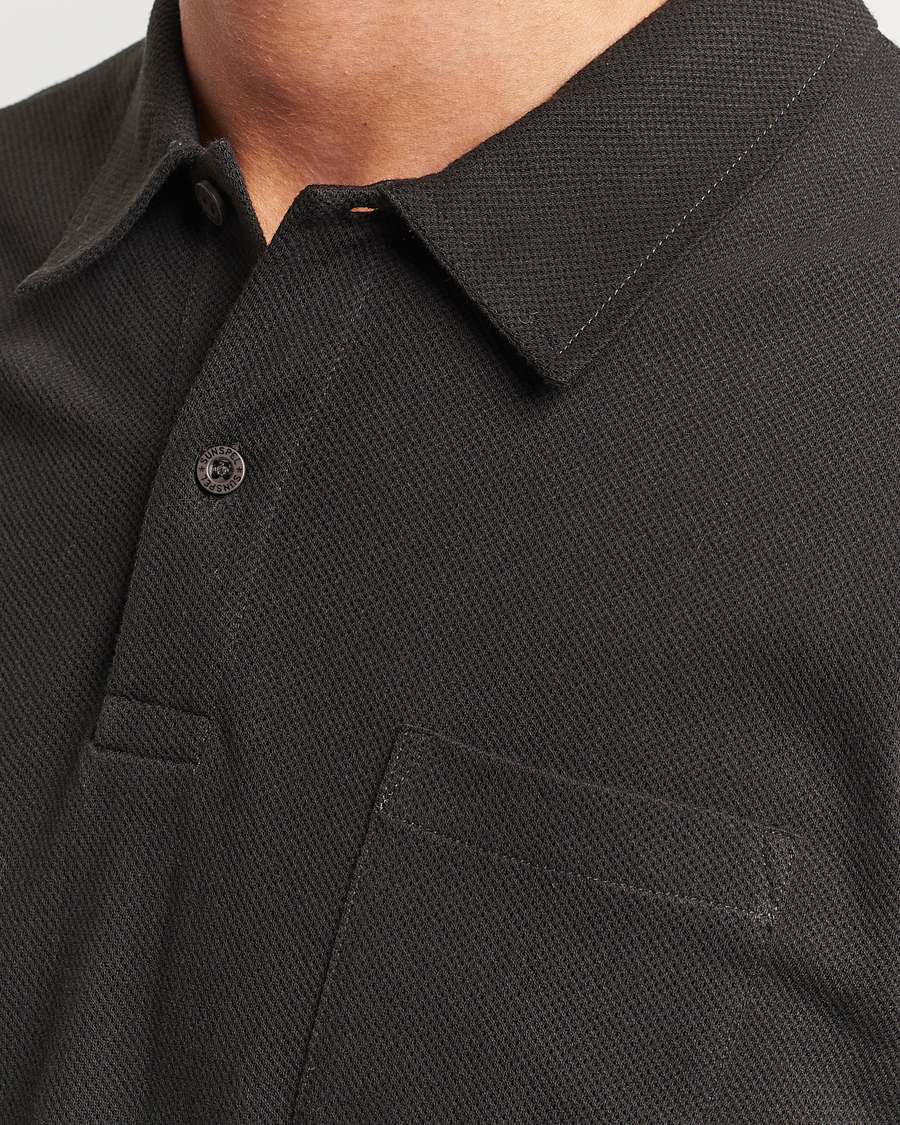 Homme | Pulls Et Tricots | Sunspel | Long Sleeve Riviera Polo Shirt Coffee