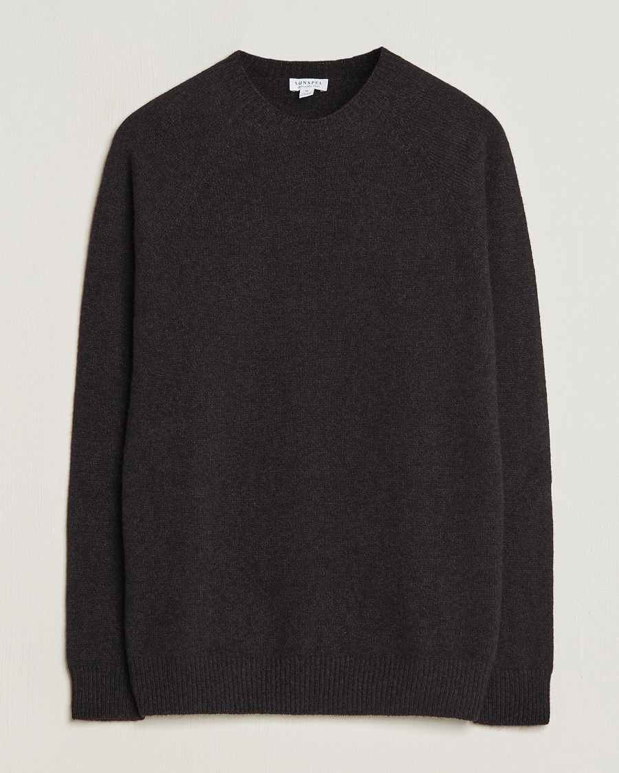 Homme | Pulls Et Tricots | Sunspel | Lambswool Crewneck Coffee Twist