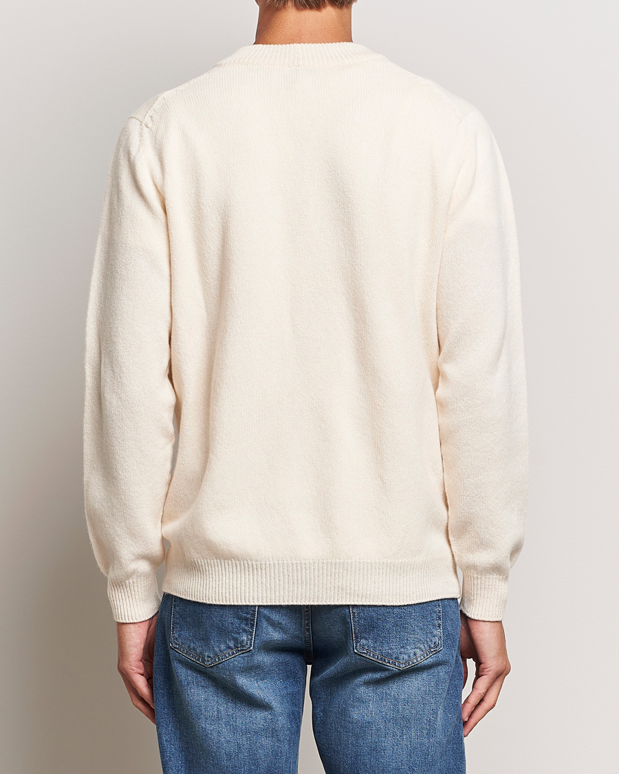 Homme | Pulls Et Tricots | Sunspel | Lambswool Cardigan Ecru