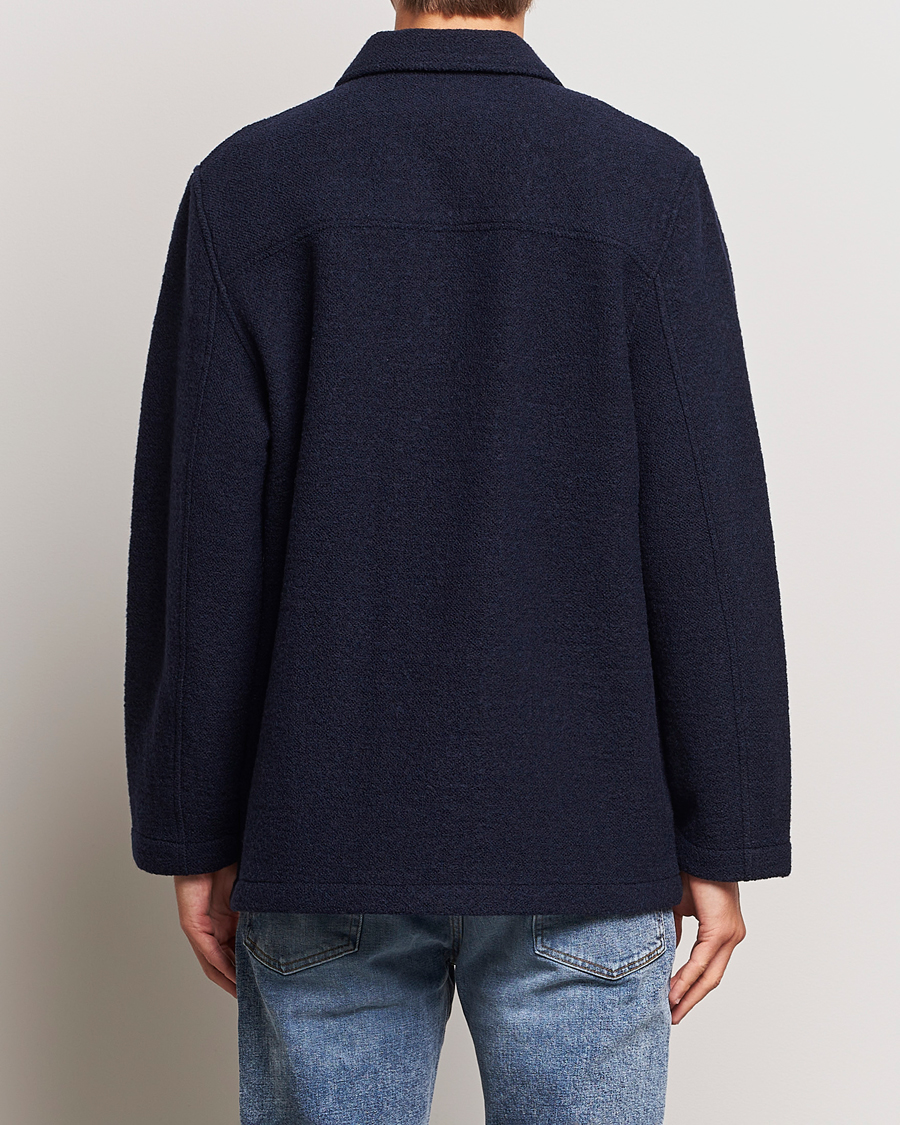 Homme | Manteaux Et Vestes | Sunspel | Double Faced Chore Jacket Navy