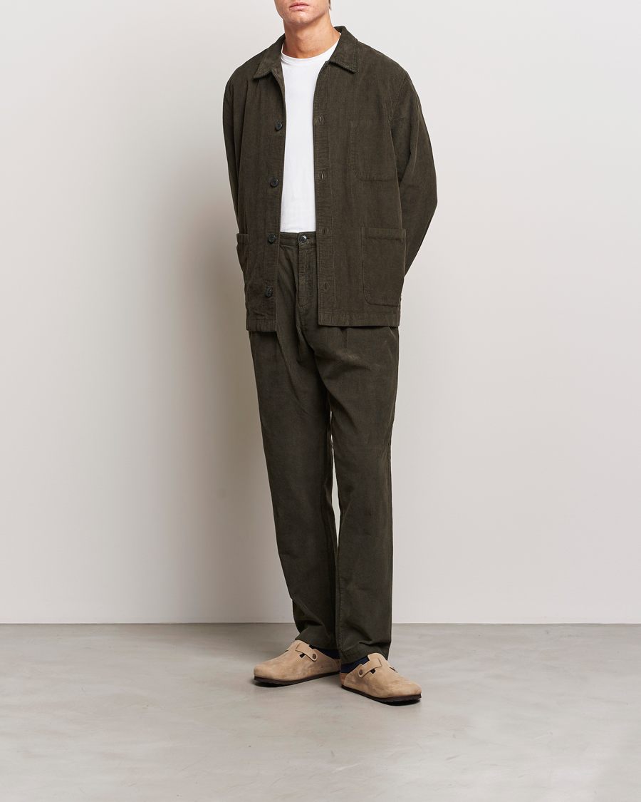 Homme | Blazers | Sunspel | Cord Twin Pocket Jacket Coffee