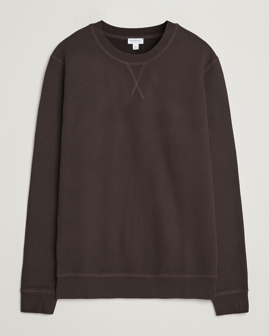 Homme | Pulls Et Tricots | Sunspel | Loopback Sweatshirt Coffee