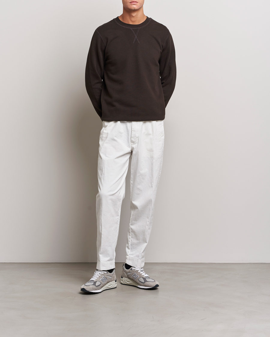 Homme | Pulls Et Tricots | Sunspel | Loopback Sweatshirt Coffee