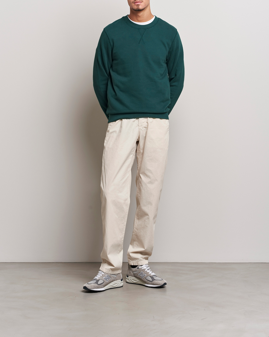 Homme | Pulls Et Tricots | Sunspel | Loopback Sweatshirt Peacock