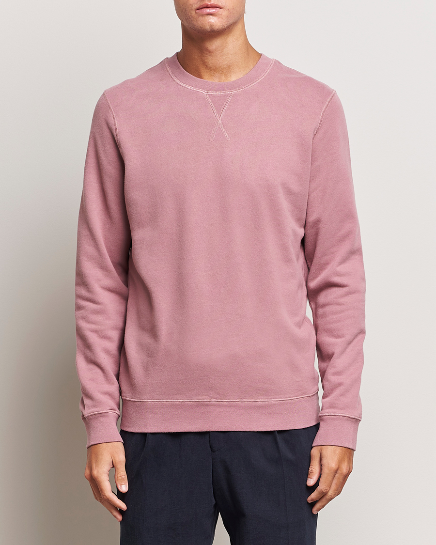Homme | Pulls Et Tricots | Sunspel | Loopback Sweatshirt Vintage Pink