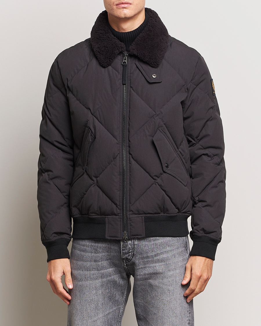 Homme | Manteaux Et Vestes | Belstaff | Hawkridge Padded Sherling Jacket Black