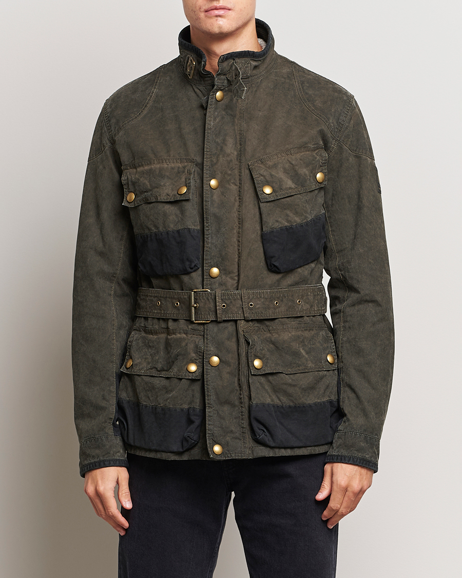 Homme | Belstaff | Belstaff | Patched Washed Waxed Trailmaster Fossil