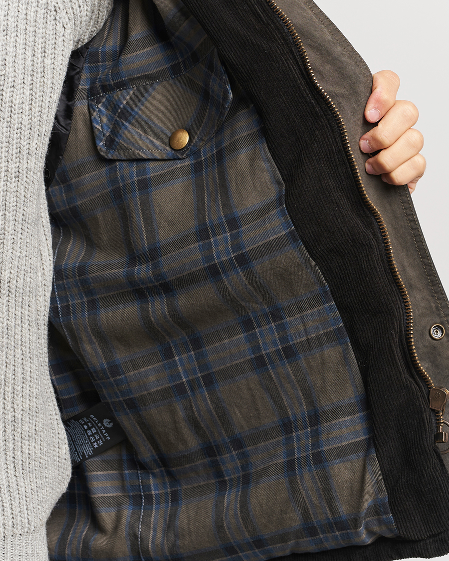 Homme | Manteaux Et Vestes | Belstaff | Patched Washed Waxed Trailmaster Fossil