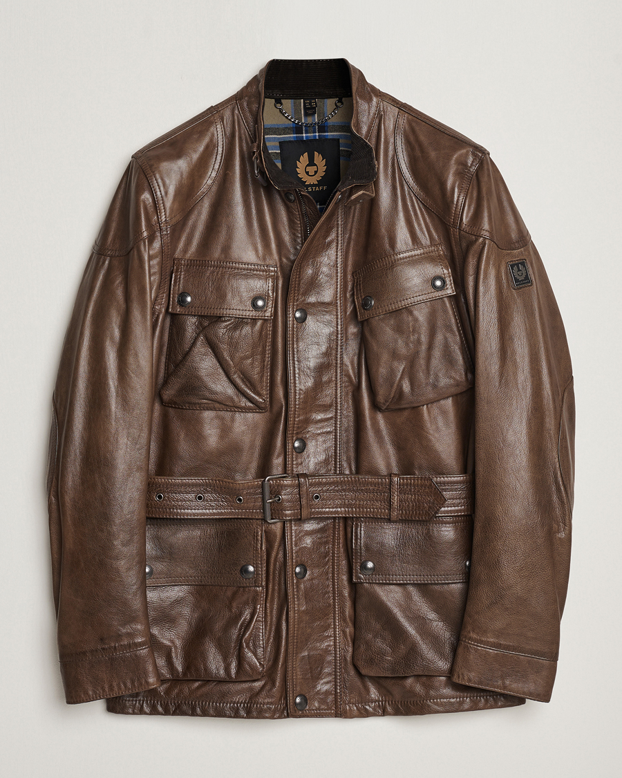 Homme | Manteaux Et Vestes | Belstaff | Trailmaster Panther Leather Jacket Antique Bronze